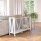 Flash Furniture 52 W, 14 L, 32 H, Engineered Wood, Brushed White Wash/Warm Oak ZG-034-WH-WOAK-GG - alternate 8